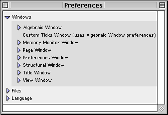 The GrafEq Preferences Window